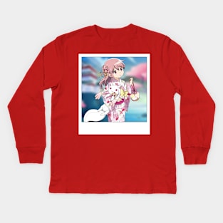 Madoka Kaname - Summer Festival 2021 Kids Long Sleeve T-Shirt